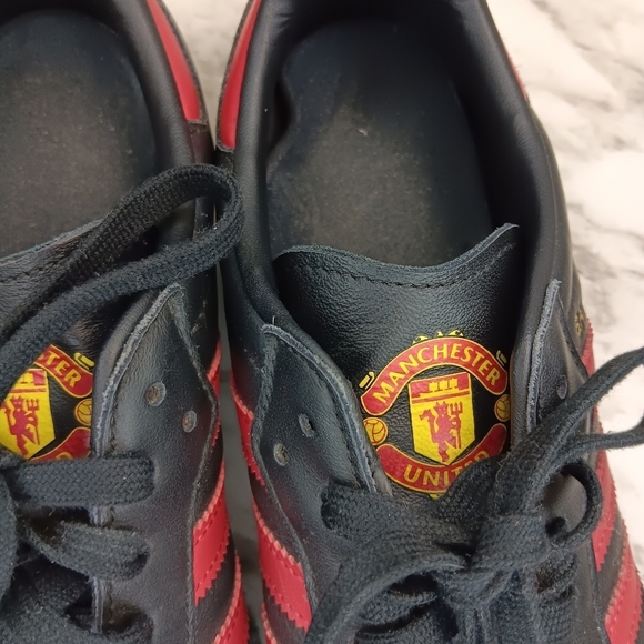 ADIDAS Samba Team Manchester United Sneakers Shoes Men's Size 7.5 Black - Picture 8 of 13